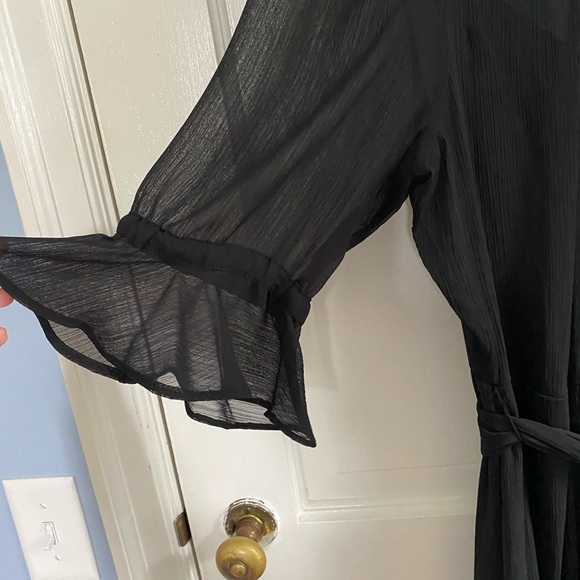 Black Ruffled Dress - Picture 3 of 5